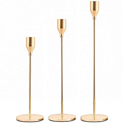 European Style Metal Candle Holder Set