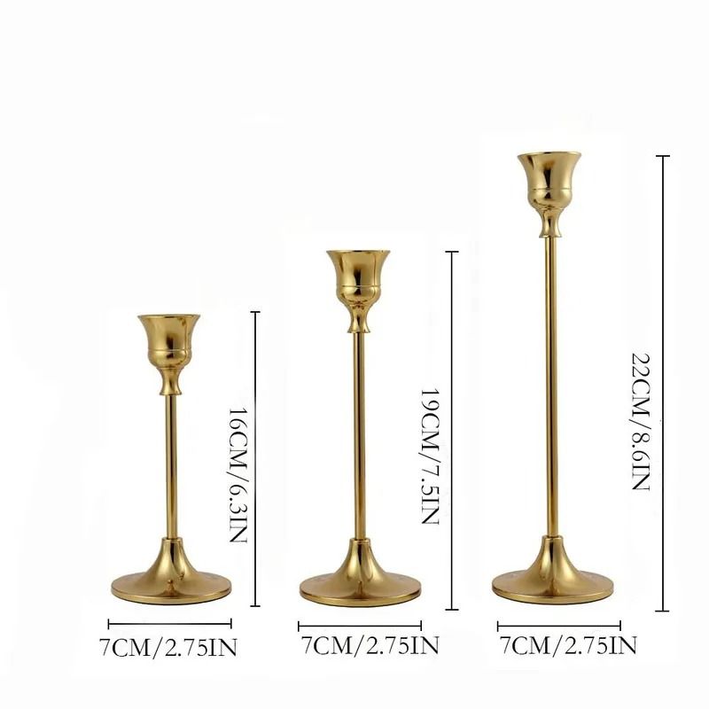 Minimalist Metal Taper Candlestick