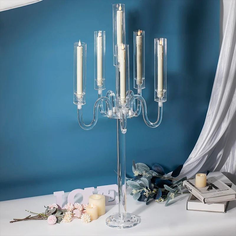 6-Arm Acrylic Conical LED Centerpiece