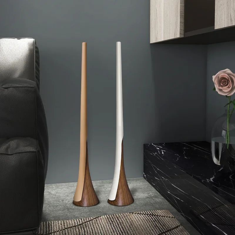 Extra Long Wood Grain Self-Supporting Shoe Horn