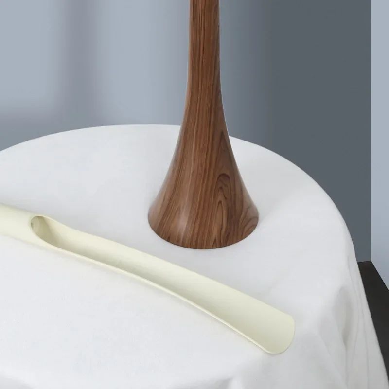 Extra Long Wood Grain Self-Supporting Shoe Horn