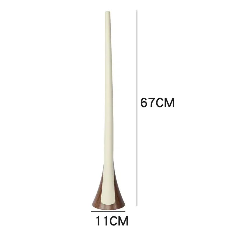 Extra Long Wood Grain Self-Supporting Shoe Horn