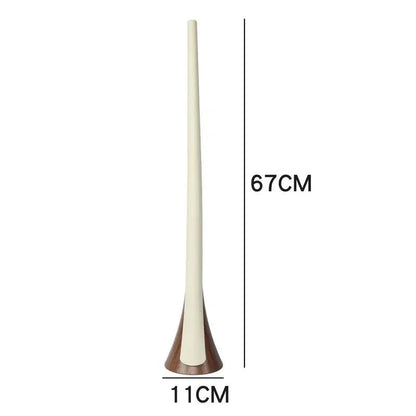 Extra Long Wood Grain Self-Supporting Shoe Horn