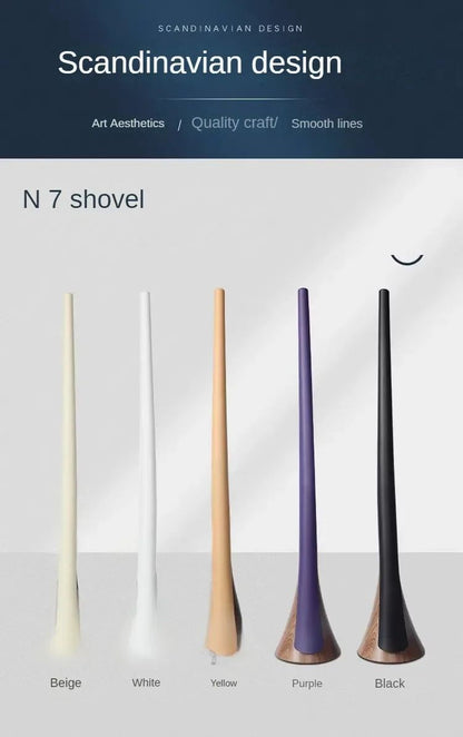 Extra Long Wood Grain Self-Supporting Shoe Horn