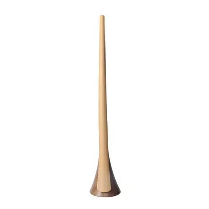 Extra Long Wood Grain Self-Supporting Shoe Horn