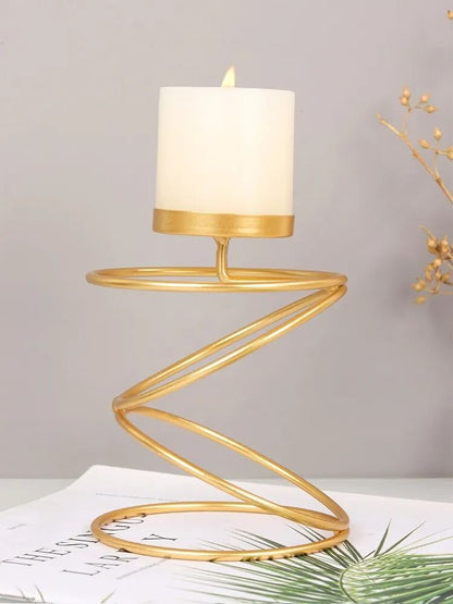 Ins Luxury Style Metal Candle Holder
