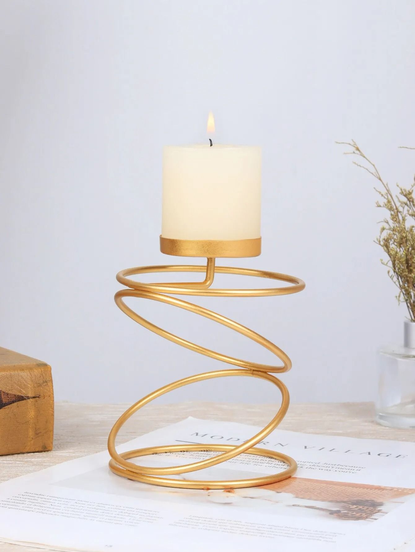 Ins Luxury Style Metal Candle Holder