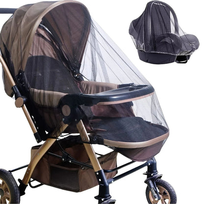 SafeNest Full Coverage Stroller Mosquito Net – Dense Mesh Insect Protection Cover for Baby Outdoor Travel