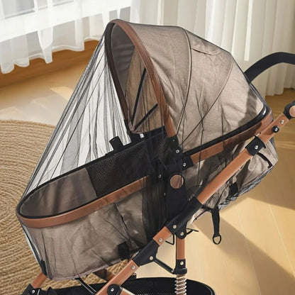SafeNest Full Coverage Stroller Mosquito Net – Dense Mesh Insect Protection Cover for Baby Outdoor Travel