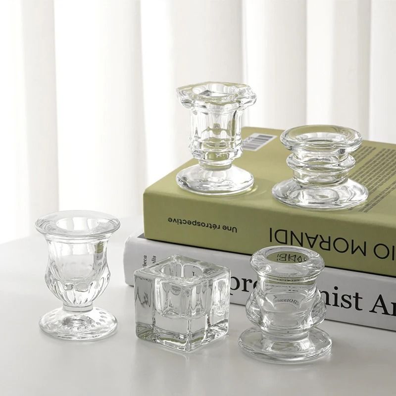 Nordic Novelty Glass Candle Holder