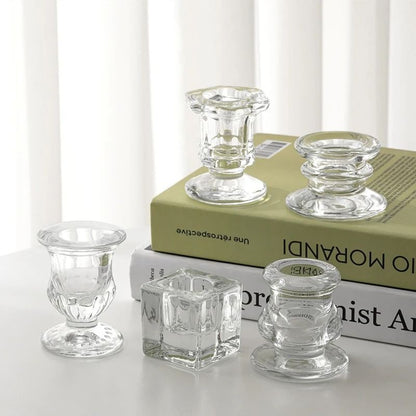 Nordic Novelty Glass Candle Holder
