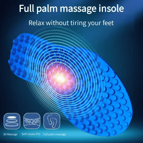 All-Day Foot Fatigue Relief Insoles – Finger Pressure Massage Shoe Inserts for Men & Women