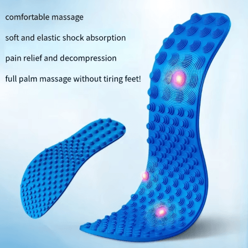 All-Day Foot Fatigue Relief Insoles – Finger Pressure Massage Shoe Inserts for Men & Women