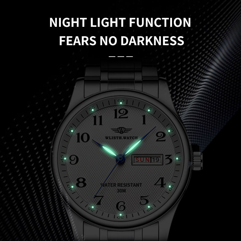 Vintage Ultra Thin Mens Waterproof Quartz Watch with Night Light A Perfect Gift for Any Occasion