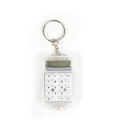 Cartoon Mini Calculator Keychain for Kids Cute Pocket 8 Digit School Calculator