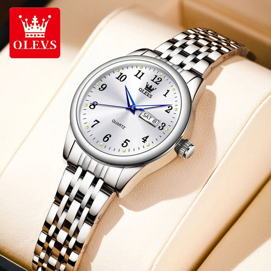OLEVS Elegance Waterproof Stainless Steel Women's Quartz Watch