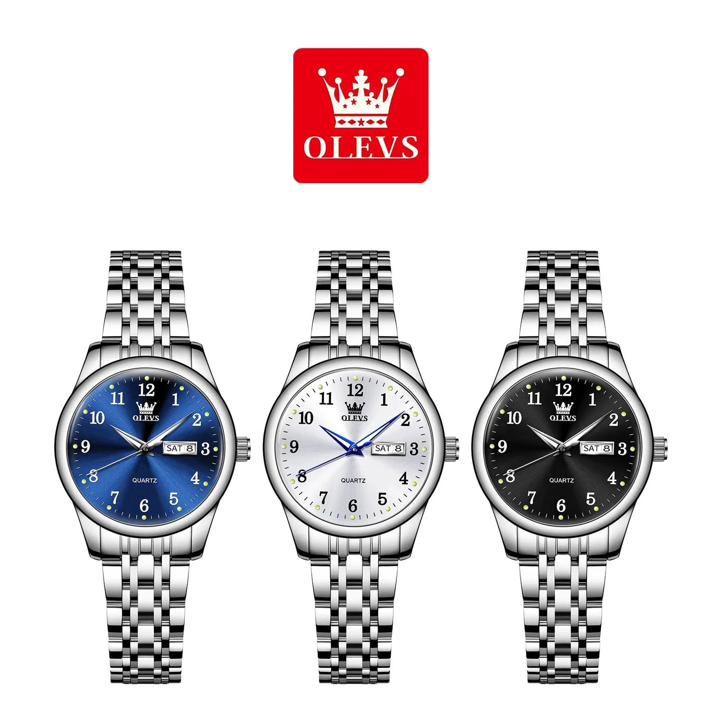 OLEVS Elegance Waterproof Stainless Steel Women's Quartz Watch