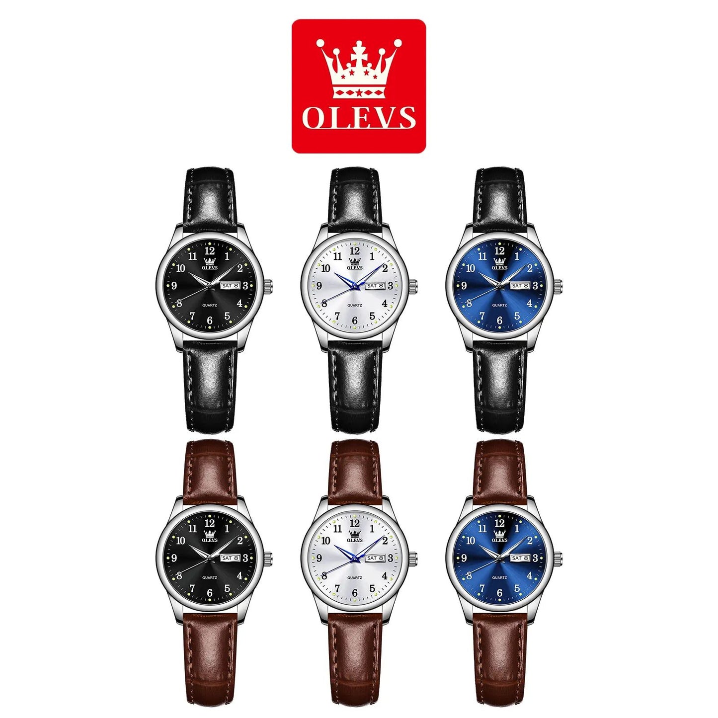 OLEVS Elegance Waterproof Stainless Steel Women's Quartz Watch