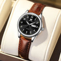 brown leather black
