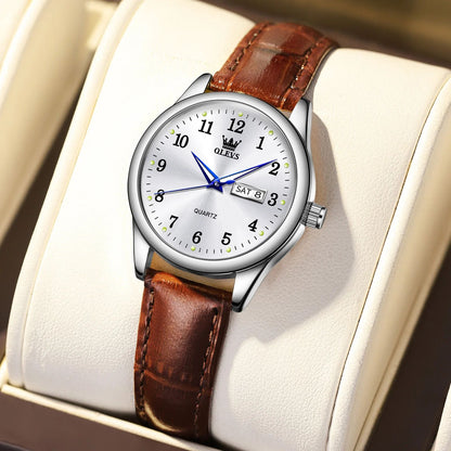 OLEVS Elegance Waterproof Stainless Steel Women's Quartz Watch
