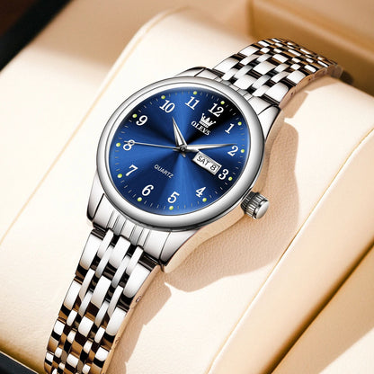 OLEVS Elegance Waterproof Stainless Steel Women's Quartz Watch