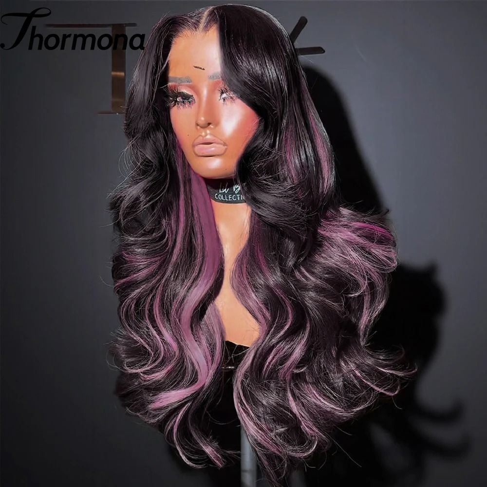 Balayage Blonde 13x6 Lace Front Body Wave Wig HD Synthetic Honey Ombre