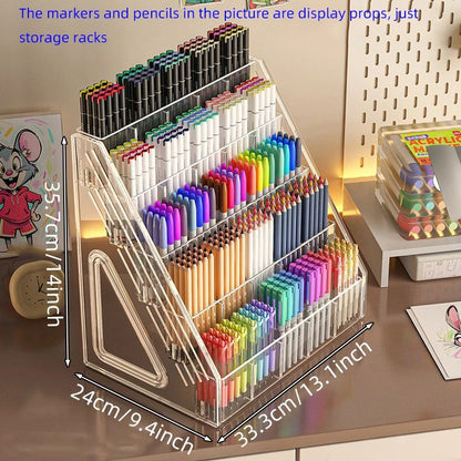 Large Capacity Acrylic Watercolor Pencil Storage Rack