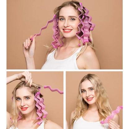 Heatless Hair Curlers – No Heat Curling Rod Roller Sticks for Soft Curls and Waves