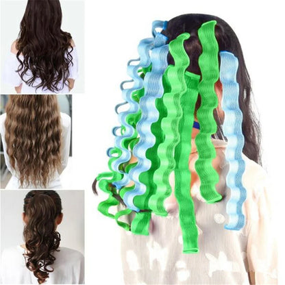Heatless Hair Curlers – No Heat Curling Rod Roller Sticks for Soft Curls and Waves
