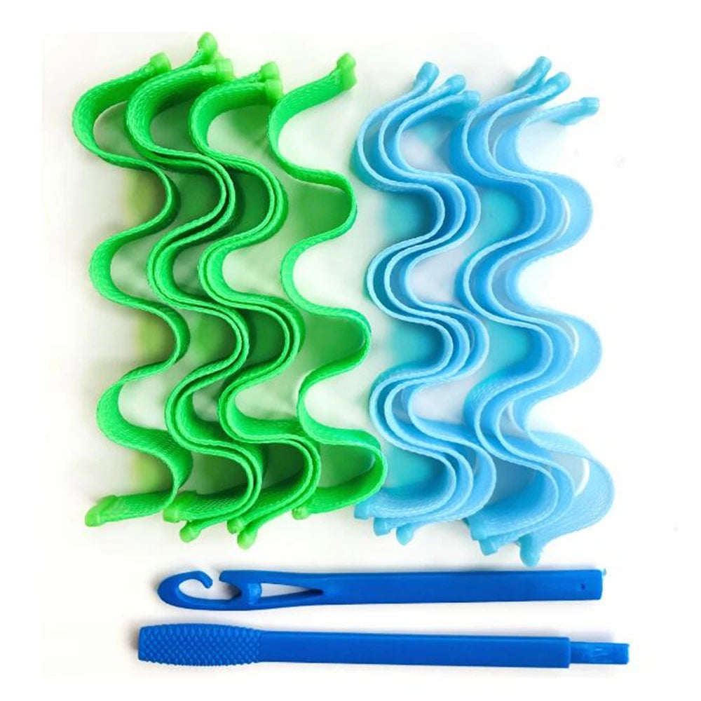 Heatless Hair Curlers – No Heat Curling Rod Roller Sticks for Soft Curls and Waves