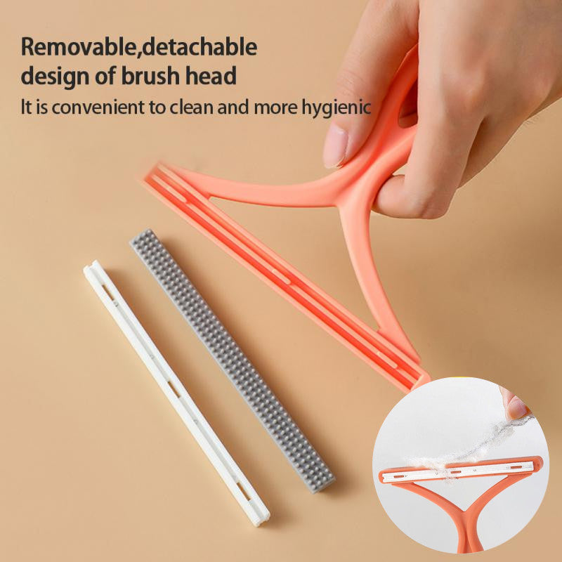 Pet Hair Remover, Lint Remover Shaver, Portable Silicone Double-Sided Carpet Scraper Tool
