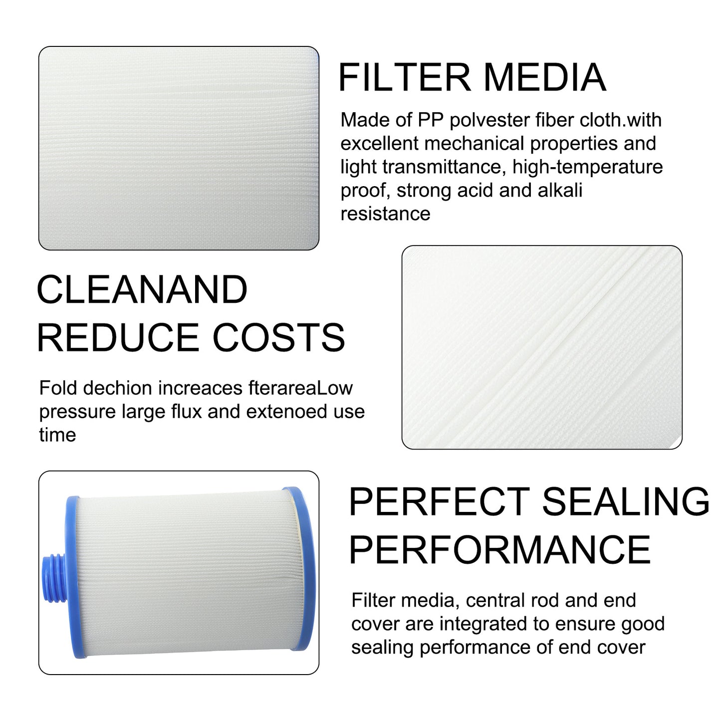 Replacement Hot Tub Spa Filter for Superior Spas Elite Spa High-Quality Swimming Pool Cleaning Supplies for Waterways