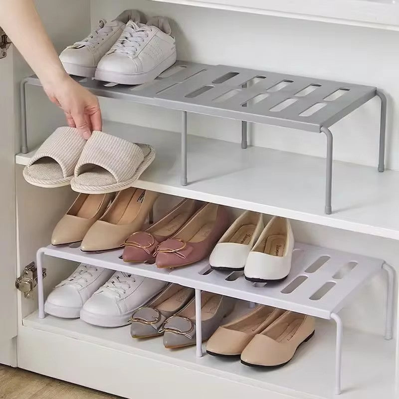 Shoe Rack Organizer – Expandable Telescopic Storage for Kitchen & Closet