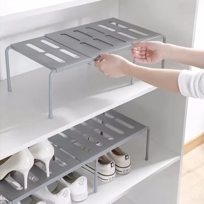 Shoe Rack Organizer – Expandable Telescopic Storage for Kitchen & Closet