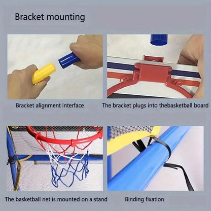 Kids Arcade Basketball Game Set Indoor Outdoor with Pump and Balls