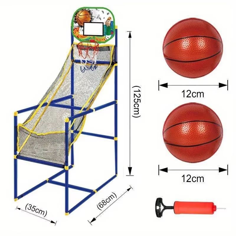 Kids Arcade Basketball Game Set Indoor Outdoor with Pump and Balls