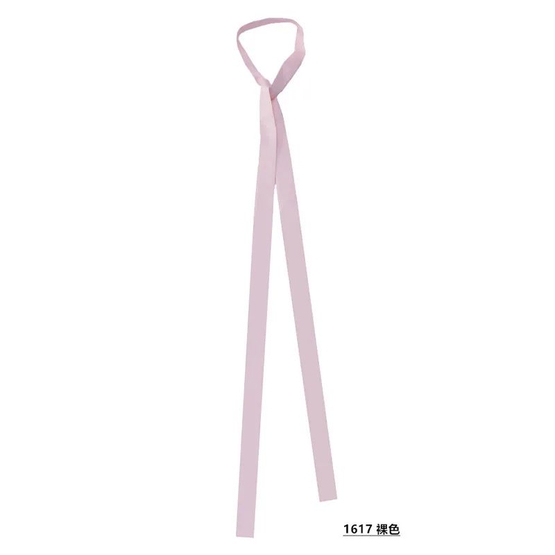 Luxury Solid Color Silk Skinny Scarf – Designer Bag Handle Wrap & Hair Ribbon