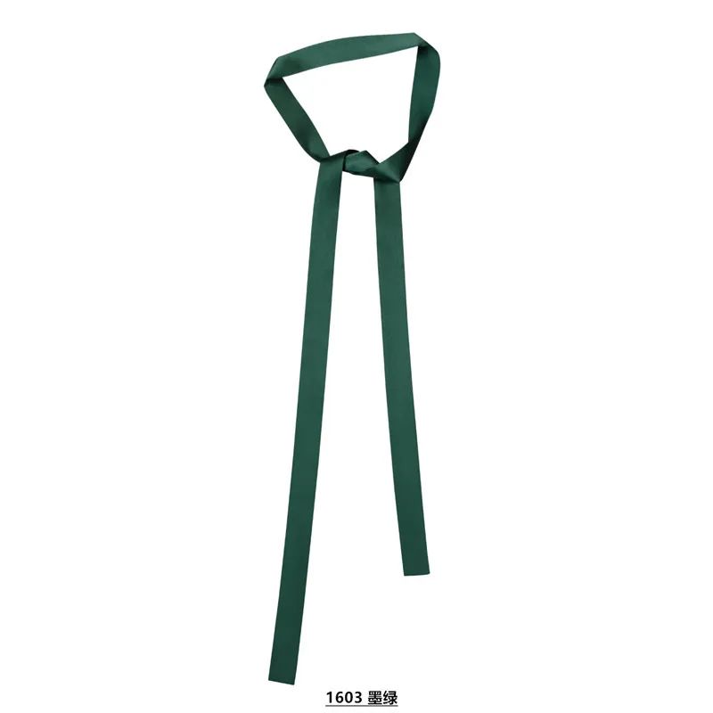 Luxury Solid Color Silk Skinny Scarf – Designer Bag Handle Wrap & Hair Ribbon