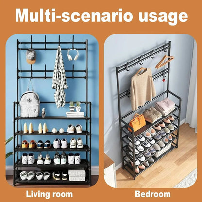 5 Layer Floor Standing Storage Rack for Shoes and Clothing