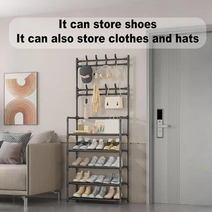 5 Layer Floor Standing Storage Rack for Shoes and Clothing
