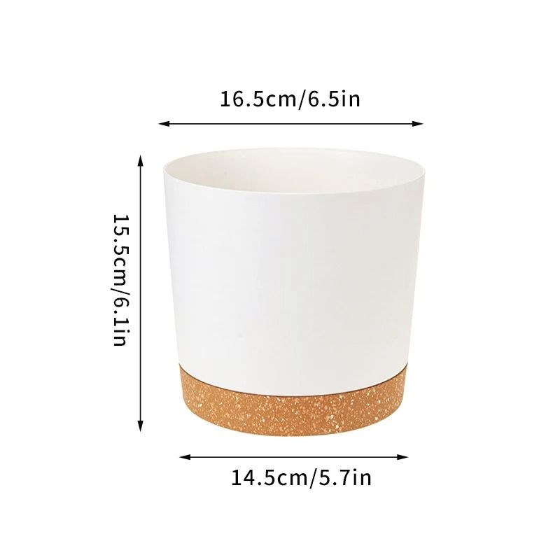 Self-Watering Plant Pots – High-Performance Automatic Plastic Flowerpots with Integrated Saucer