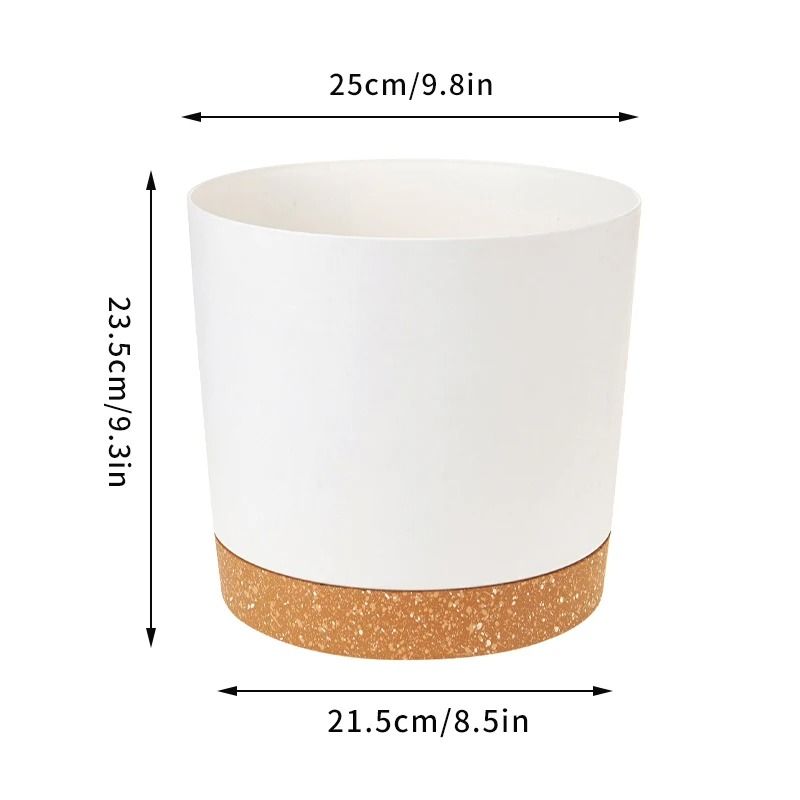 Self-Watering Plant Pots – High-Performance Automatic Plastic Flowerpots with Integrated Saucer