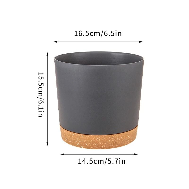 Self-Watering Plant Pots – High-Performance Automatic Plastic Flowerpots with Integrated Saucer