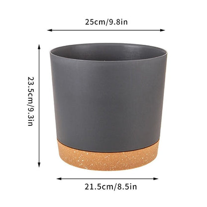 Self-Watering Plant Pots – High-Performance Automatic Plastic Flowerpots with Integrated Saucer