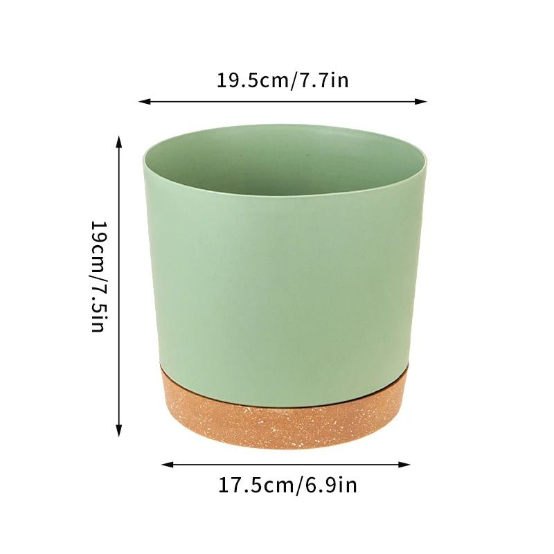 Self-Watering Plant Pots – High-Performance Automatic Plastic Flowerpots with Integrated Saucer