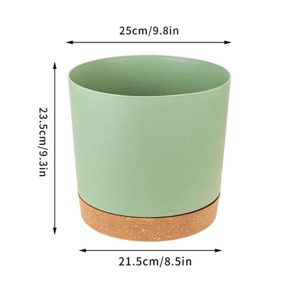 Self-Watering Plant Pots – High-Performance Automatic Plastic Flowerpots with Integrated Saucer