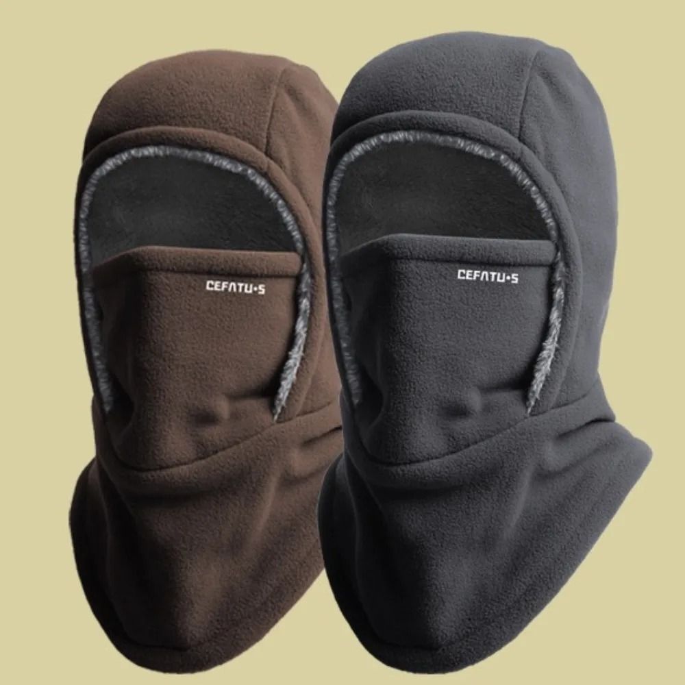 Thermal Windproof Winter Balaclava and Fleece Cycling Hood