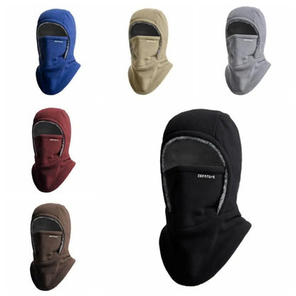 Thermal Windproof Winter Balaclava and Fleece Cycling Hood