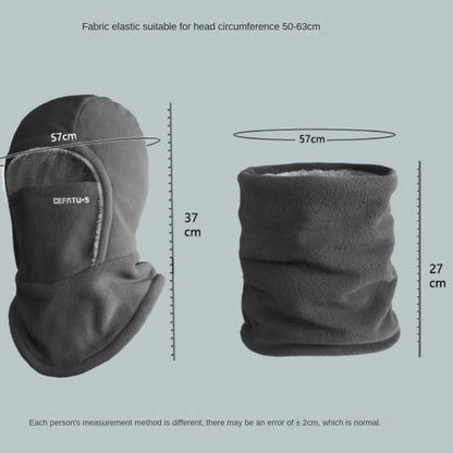 Thermal Windproof Winter Balaclava and Fleece Cycling Hood