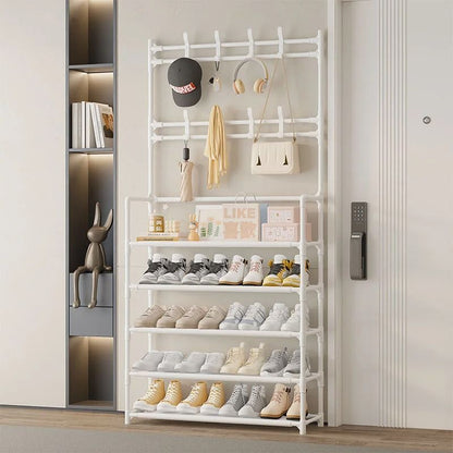 Portable 5 Tier Shoe Storage Rack with Reinforced Shelves